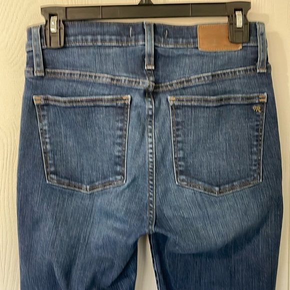 Madewell 9’ High-Rise Skinny Like New Medium Wash Button Up Denim Jeans Size 26 - Picture 7 of 10